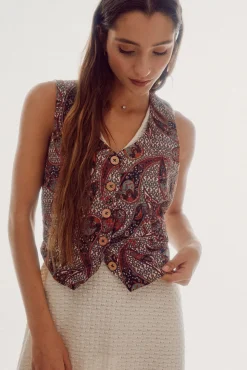 Chaleco En Sangalo Estampado^Slowlove Flash Sale