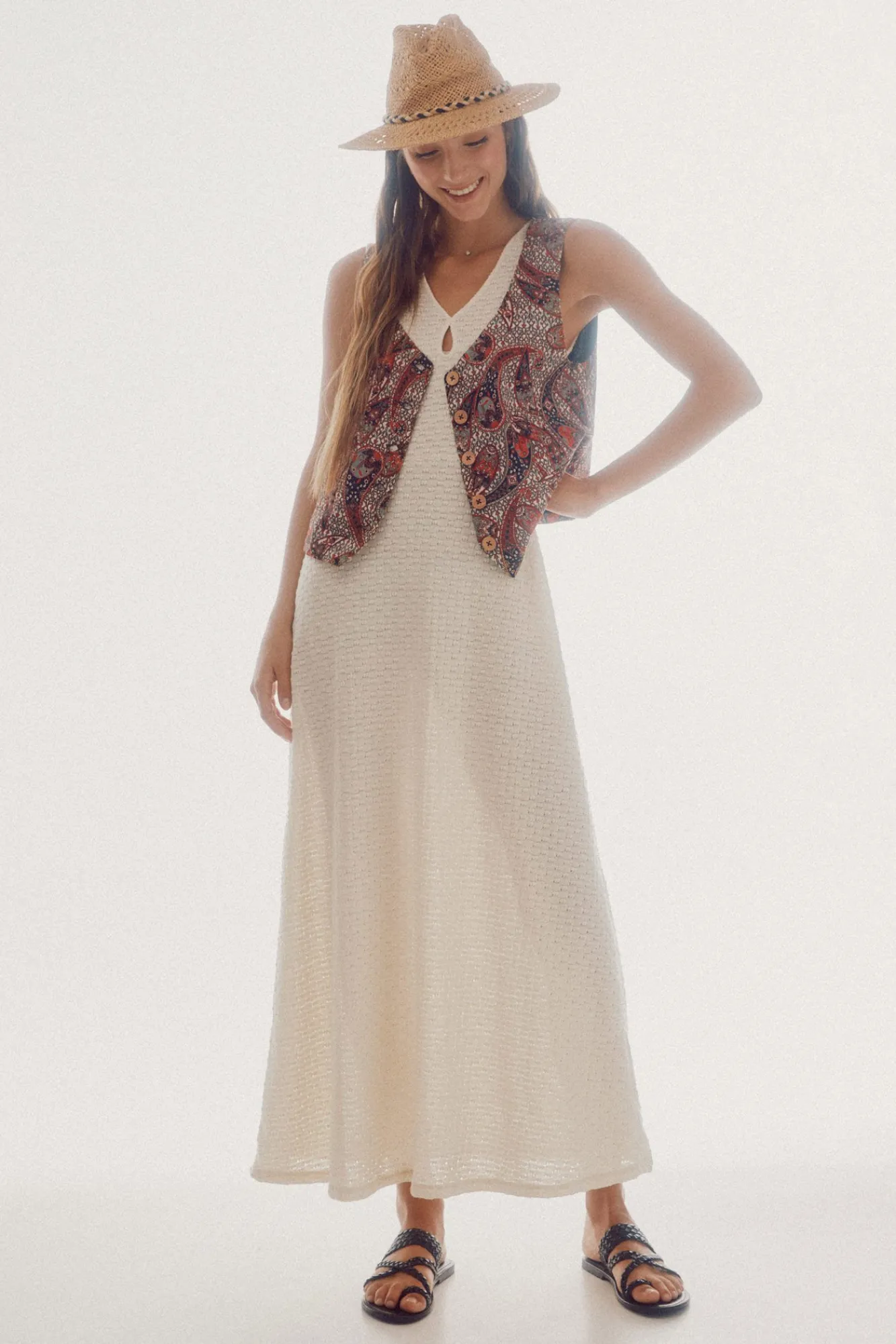 Chaleco En Sangalo Estampado^Slowlove Flash Sale