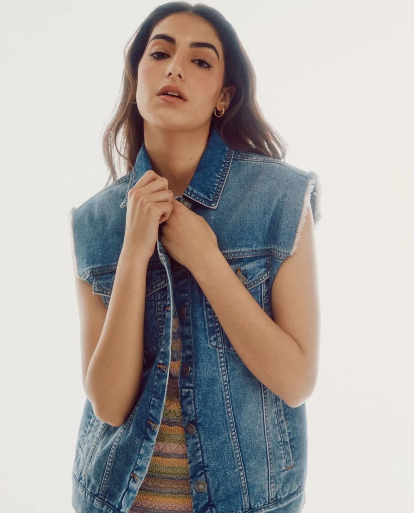 Chaleco Vaquero Bordado^Slowlove Online