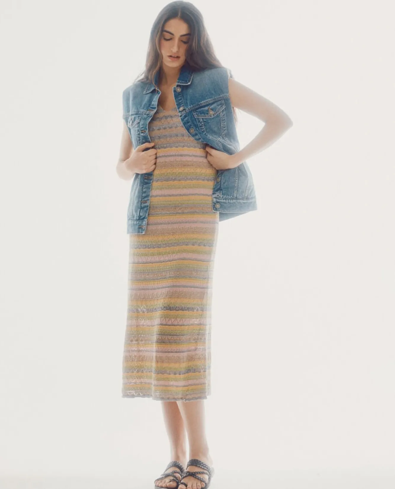 Chaleco Vaquero Bordado^Slowlove Online