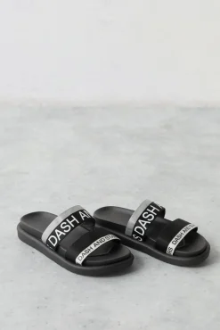 Chanclas Tiras Logo Gris^Dash and Stars Store
