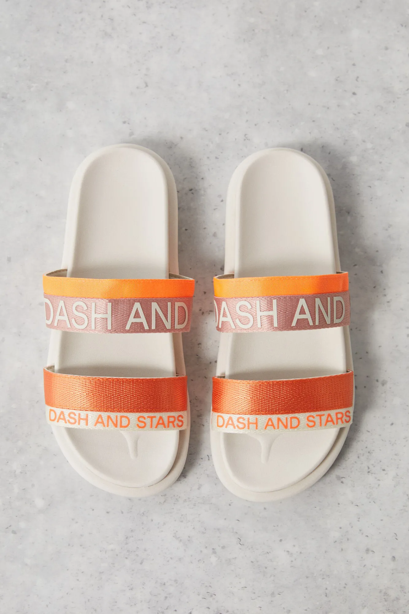 Chanclas Tiras Logo Naranja^Dash and Stars Cheap