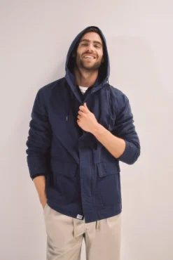 Chaqueta Con Capucha Algodon Lavado^Ooto Hot