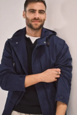 Chaqueta Con Capucha Algodon Lavado^Ooto Hot