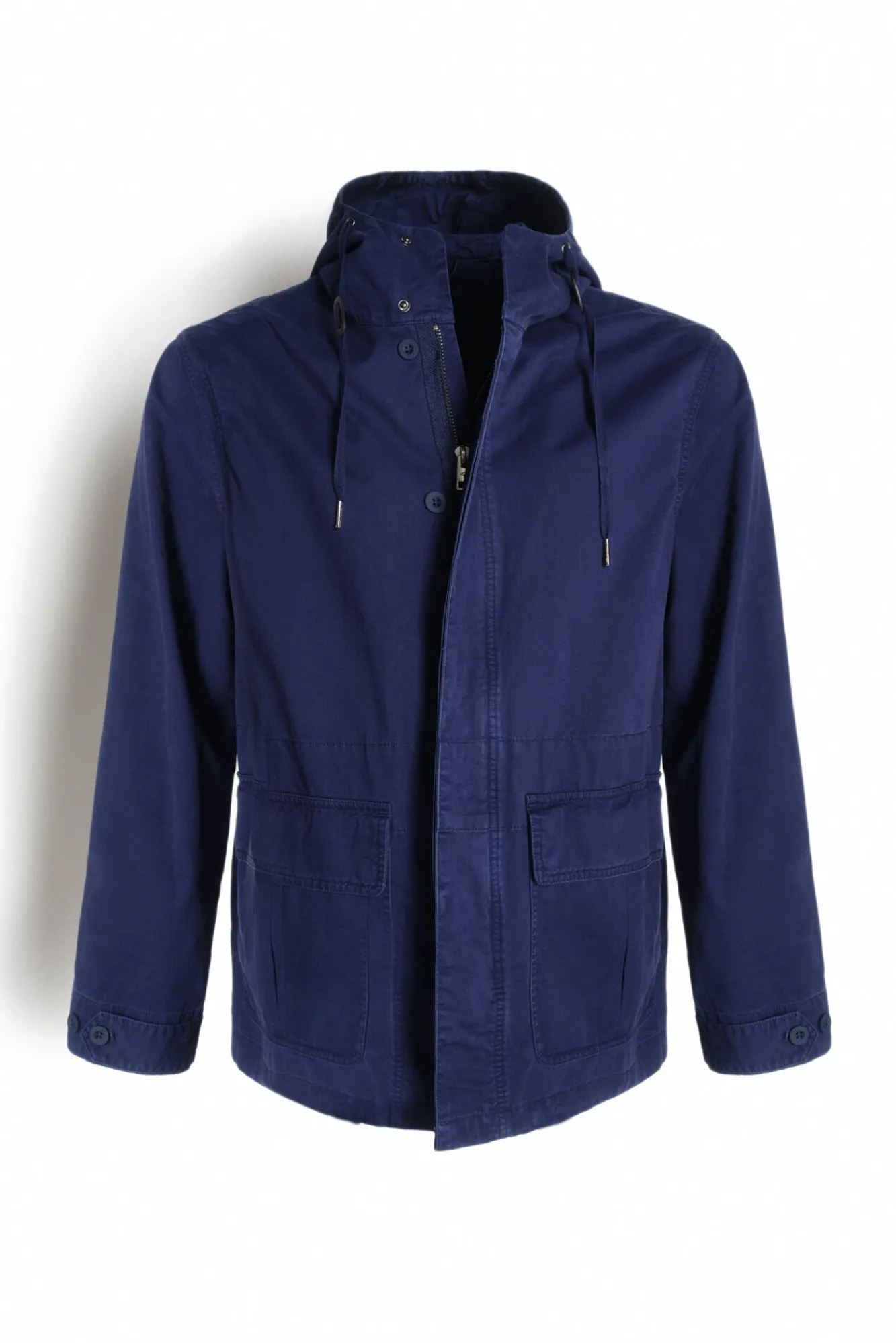 Chaqueta Con Capucha Algodon Lavado^Ooto Hot