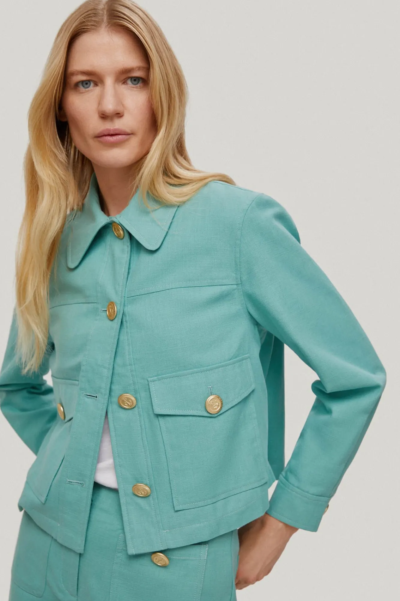 Chaqueta Corta Bolsillos Plastron^Pedro del Hierro New