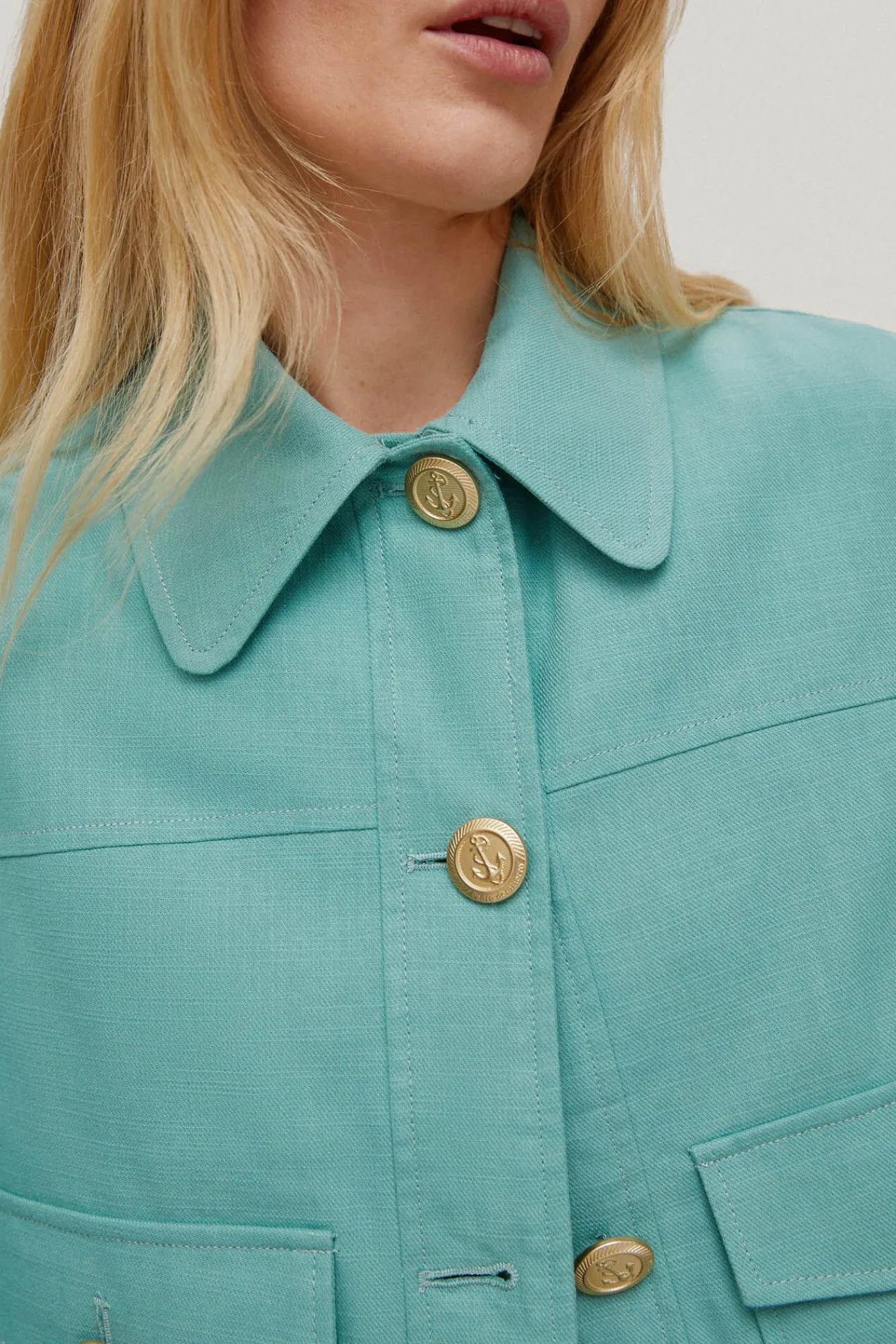 Chaqueta Corta Bolsillos Plastron^Pedro del Hierro New