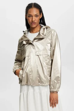 Chaqueta Corta Impermeable Metalizada^Esprit Cheap