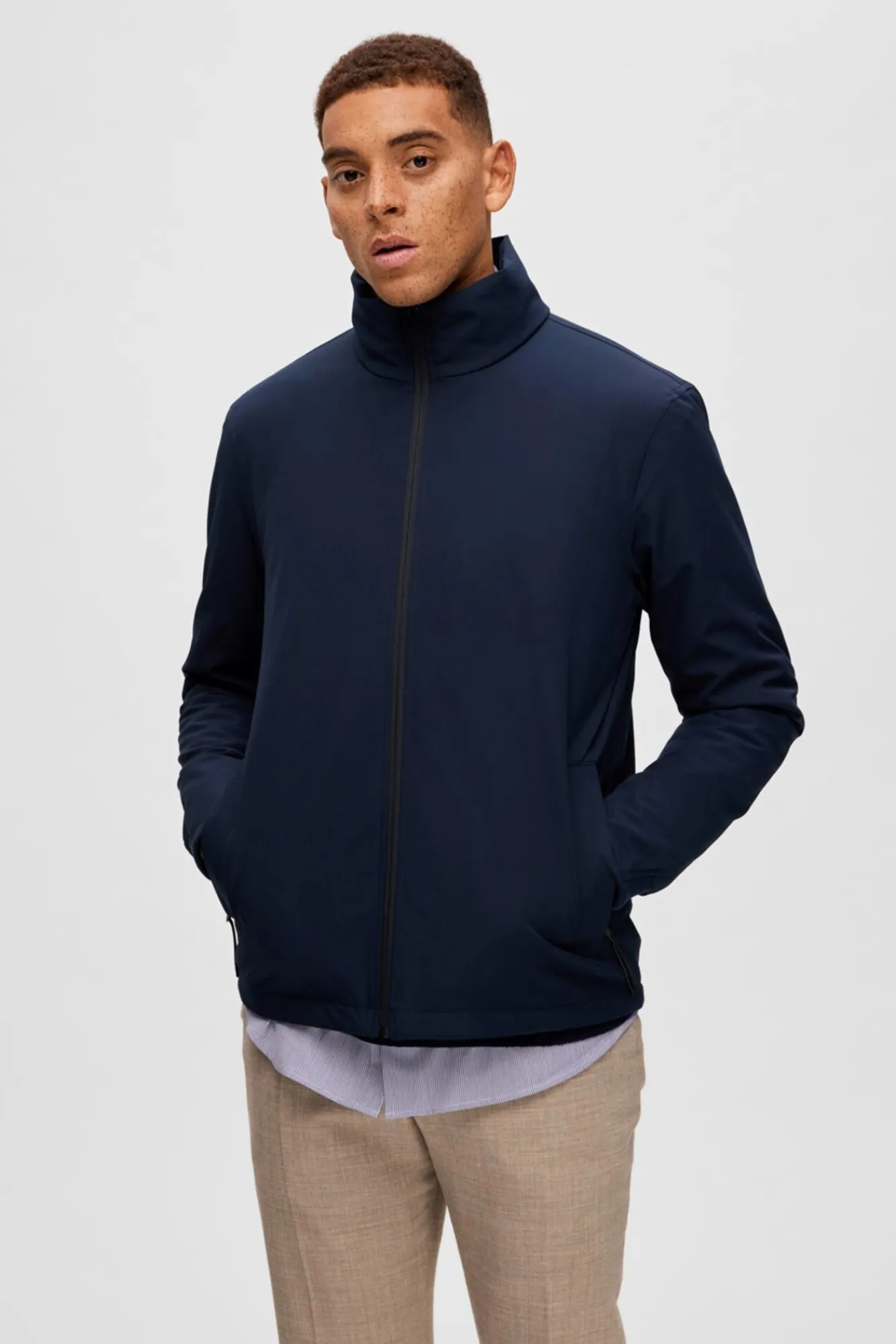 Chaqueta Corta Impermeable 100% Sostenible^Selected Store