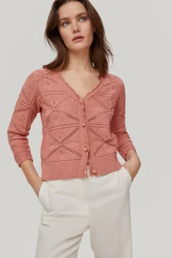 Chaqueta Punto Con Rosetones Flor^Pedro del Hierro Sale