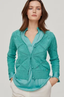 Chaqueta Punto Con Rosetones Flor^Pedro del Hierro Cheap