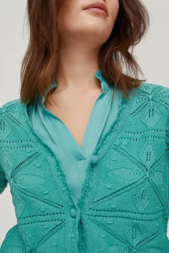 Chaqueta Punto Con Rosetones Flor^Pedro del Hierro Cheap