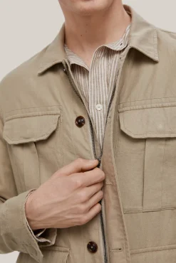 Chaqueta Sahariana Algodon Y Lino^Pedro del Hierro Sale