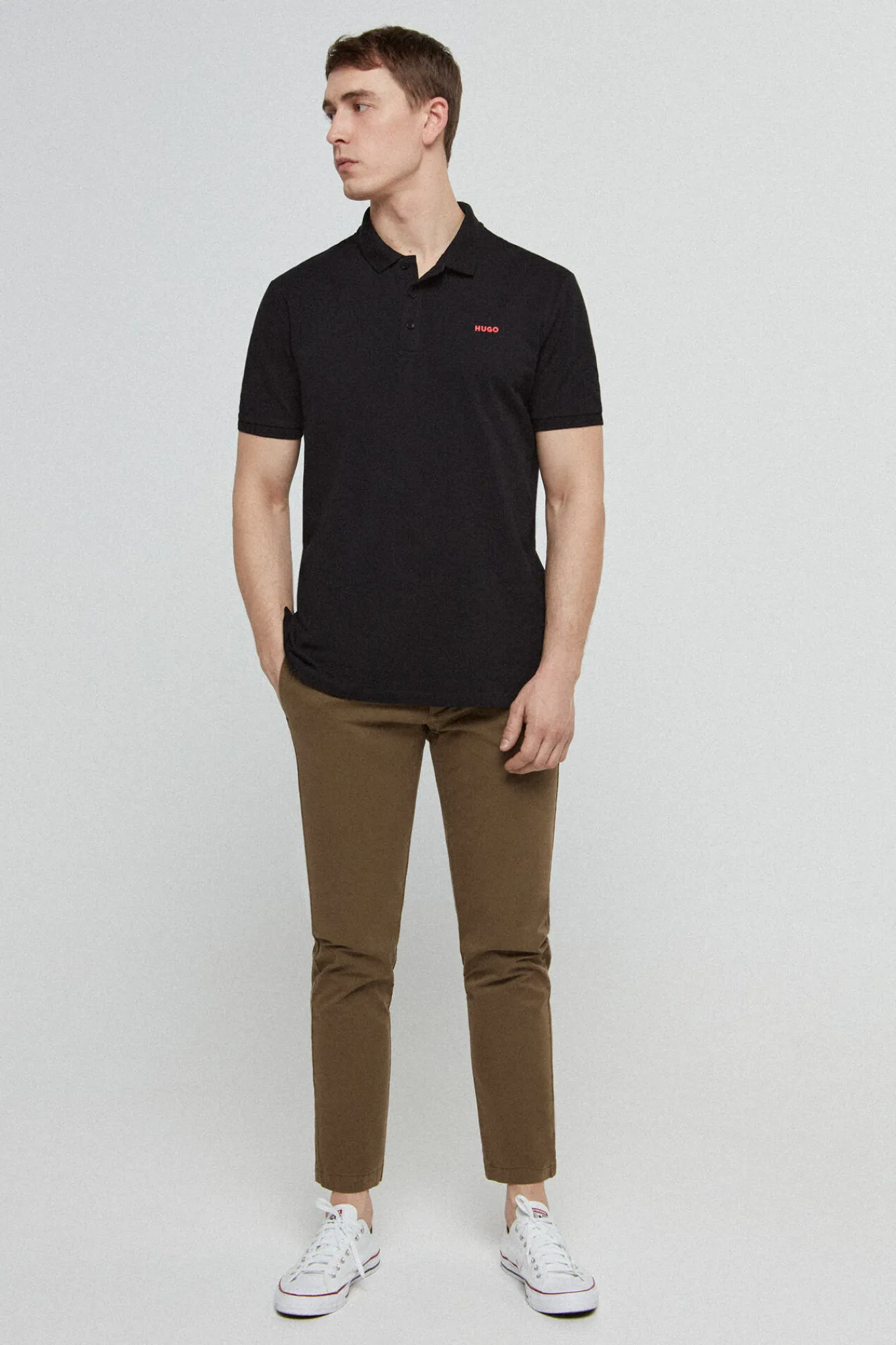 Chinos Ajustados Con Bolsillos^HUGO Cheap