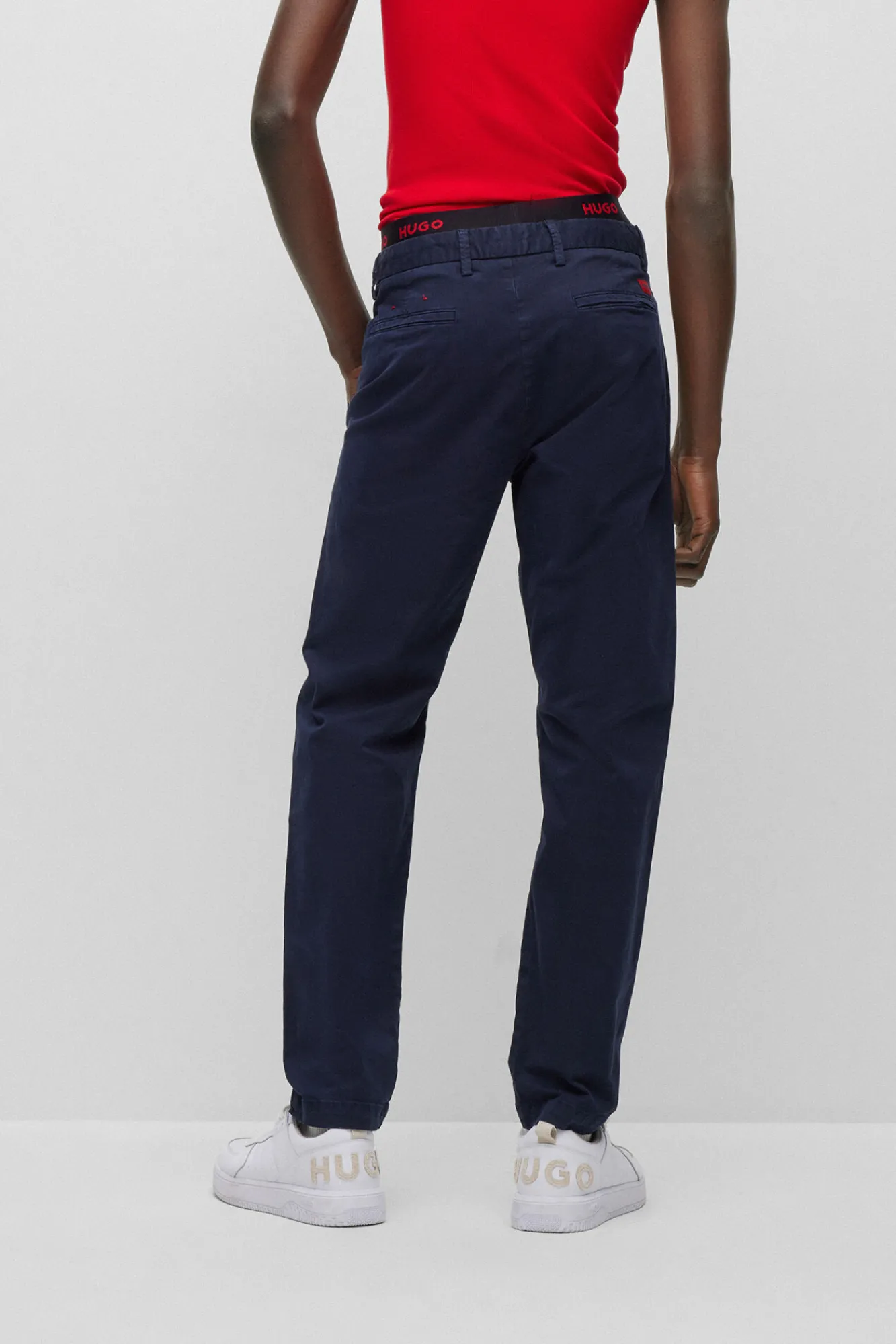 Chinos Ajustados Con Bolsillos^HUGO Sale
