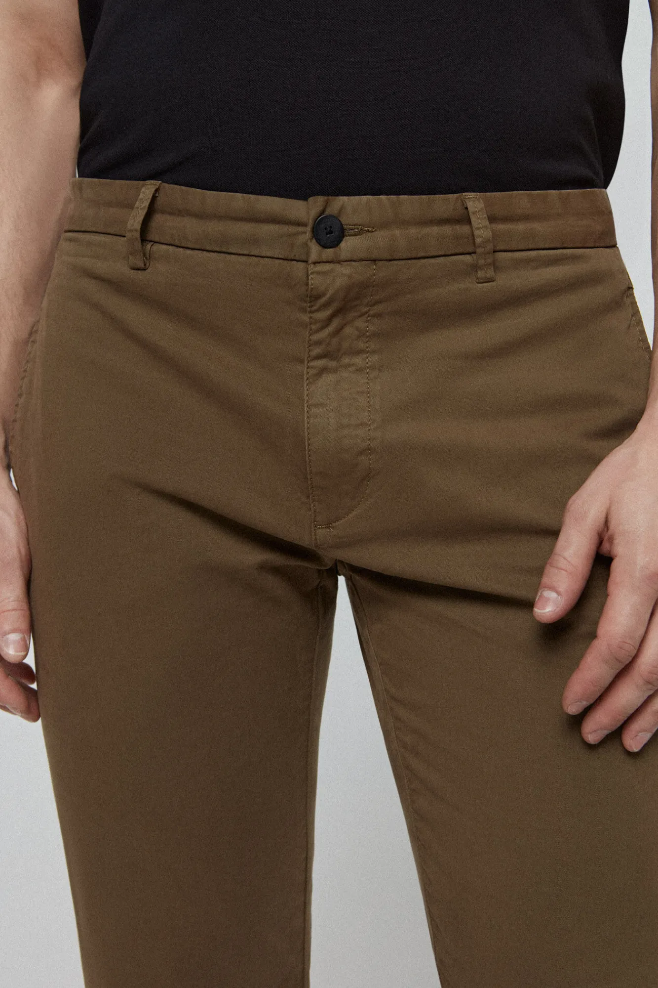 Chinos Ajustados Con Bolsillos^HUGO Cheap