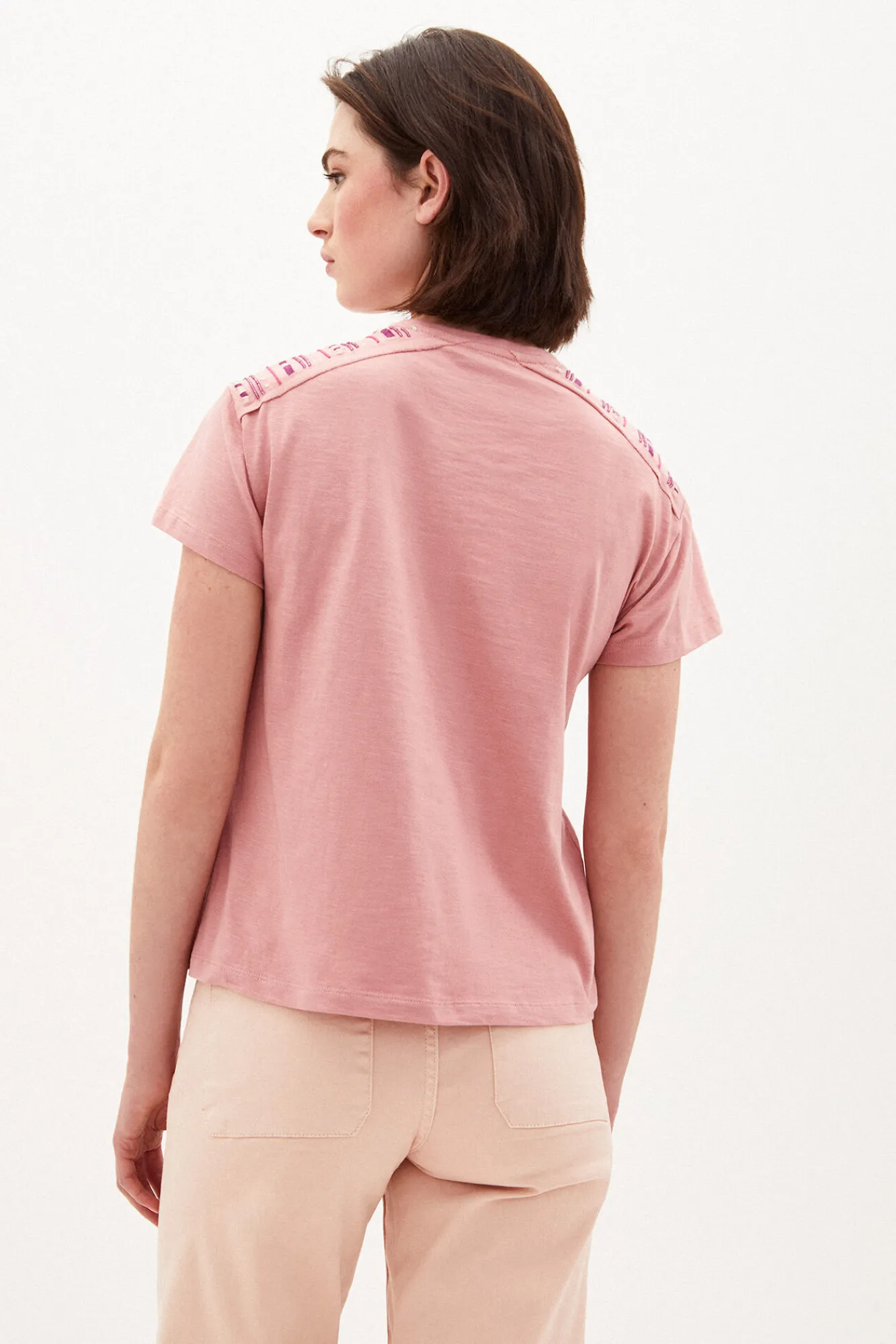 Cindy Camiseta De Algodon Con Bordados^Hoss Intropia Outlet