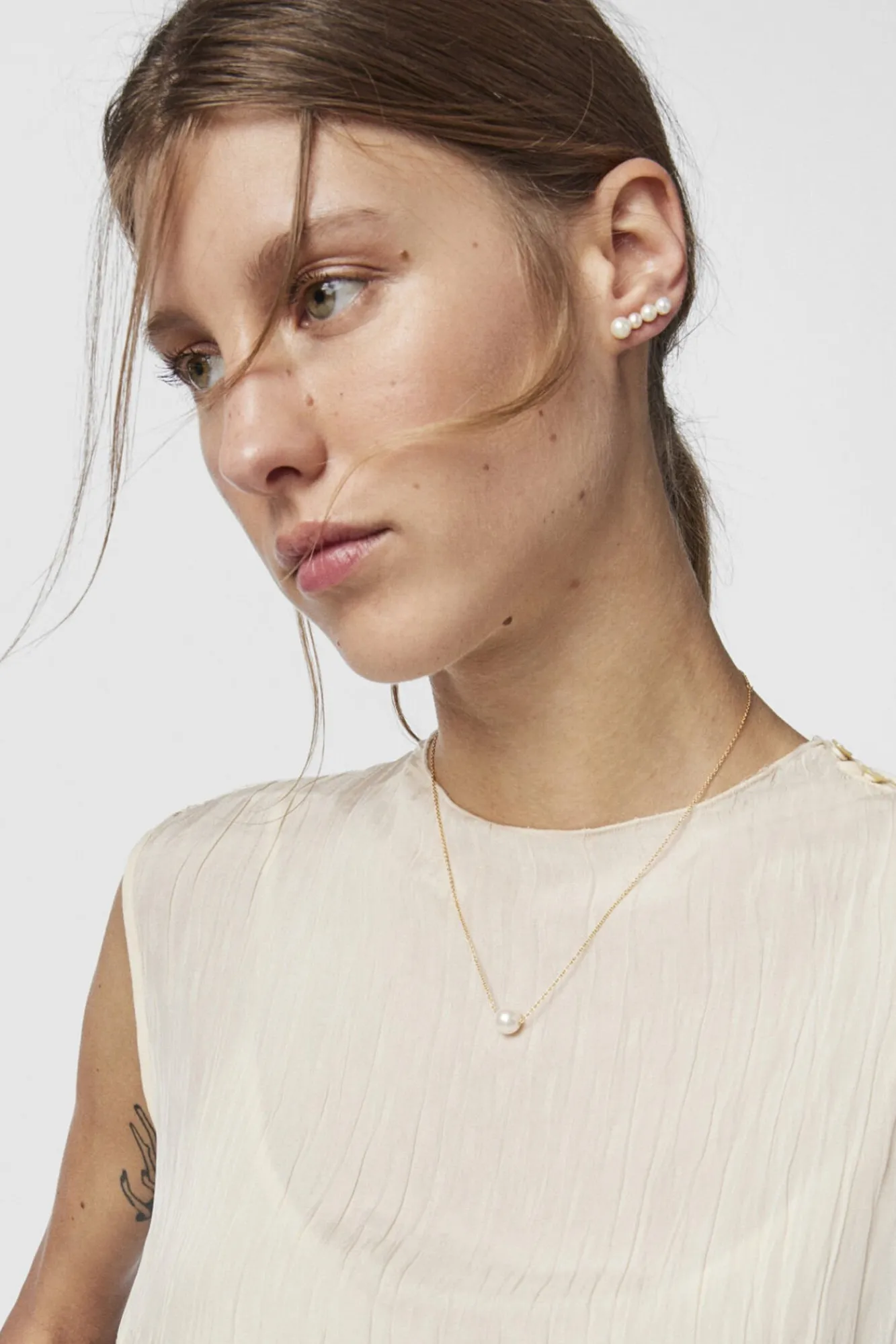 Collar De Plata Vermeil Y Perla^Tous Shop