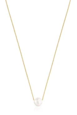 Collar De Plata Vermeil Y Perla^Tous Shop