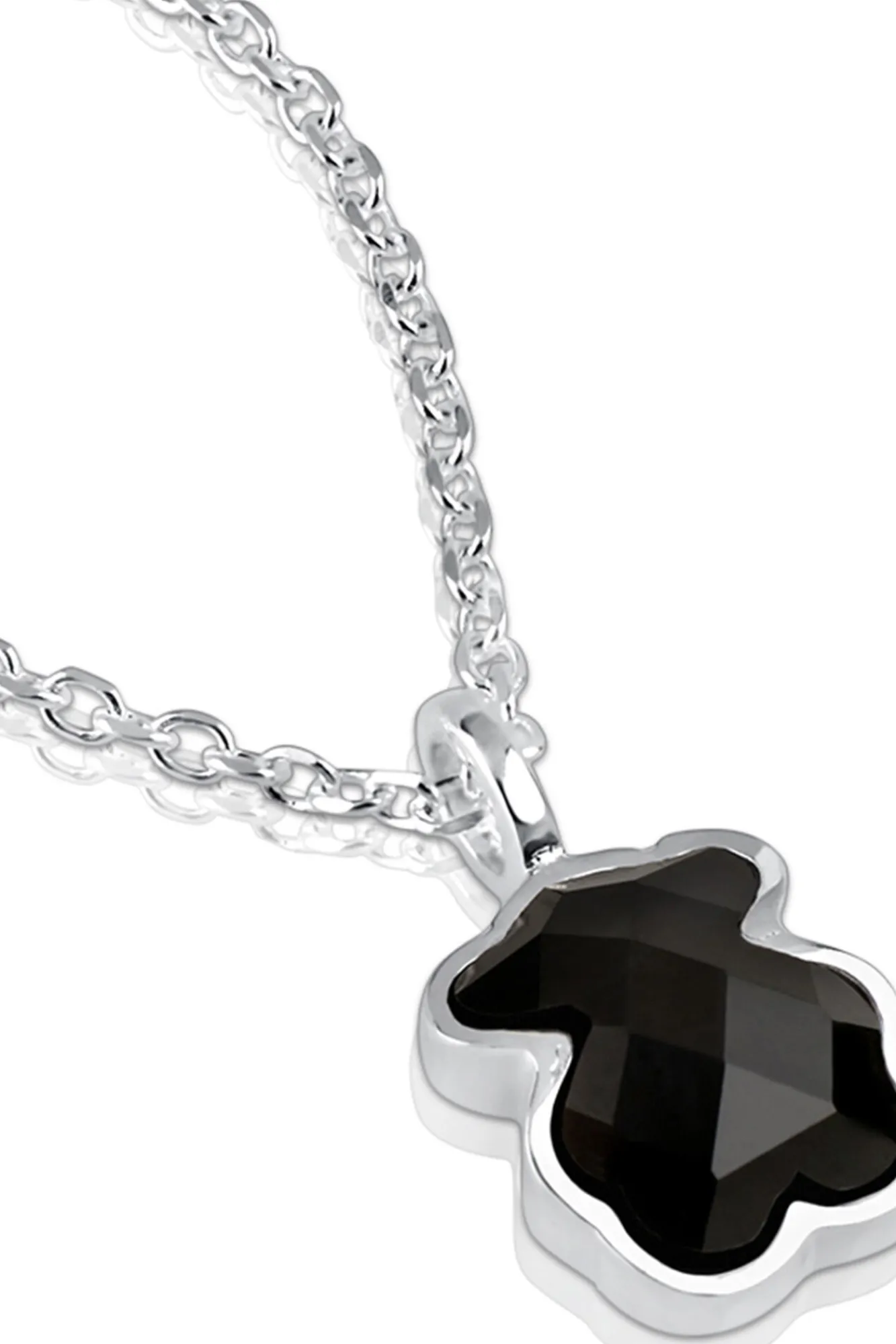Collar Oso De Plata Y Onix^Tous Best Sale