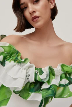 Cristina. Top Off Shoulders Con Volantes^TFP by Tamara Falco Sale