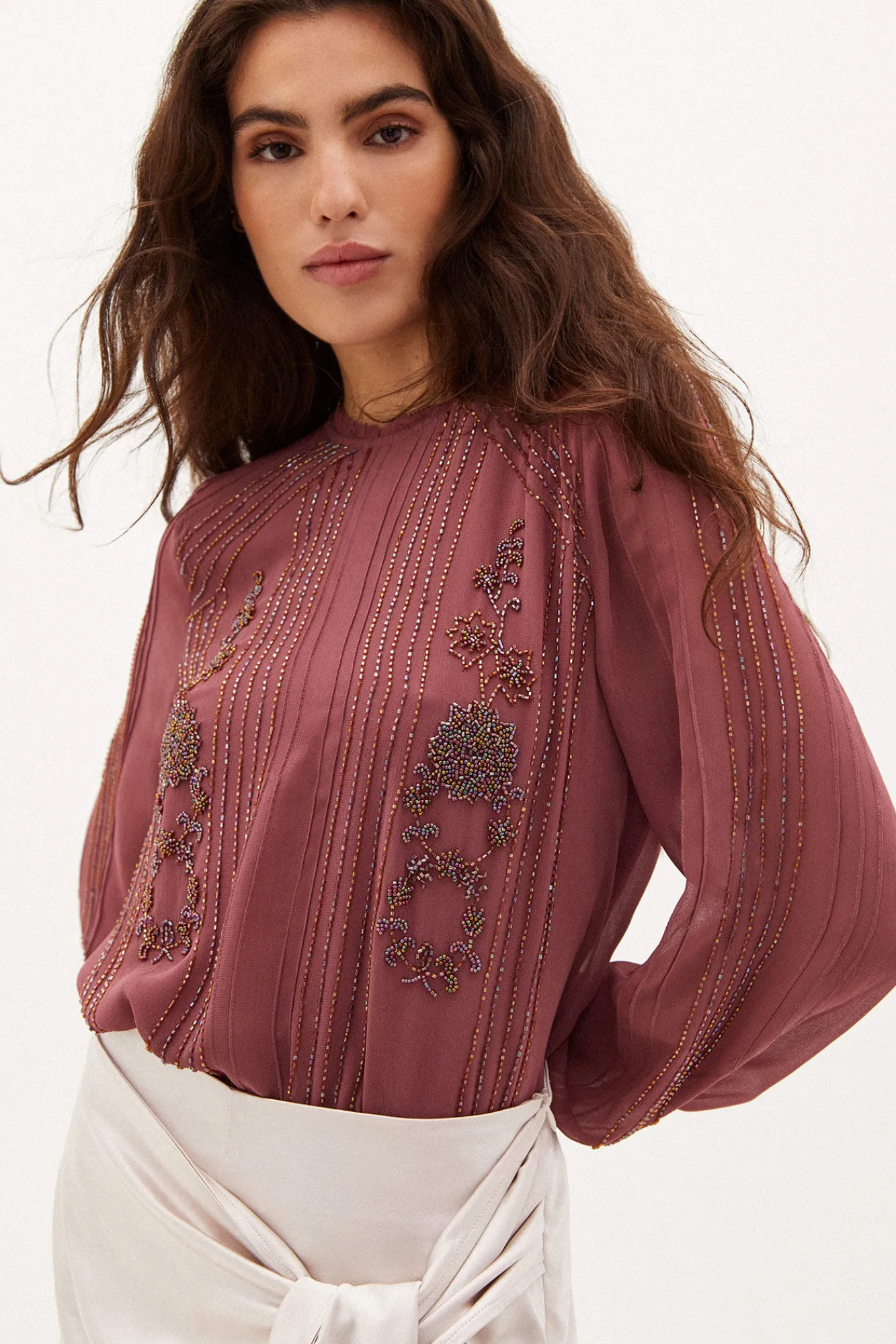 Danae Blusa Fluida Bordada^Hoss Intropia Cheap