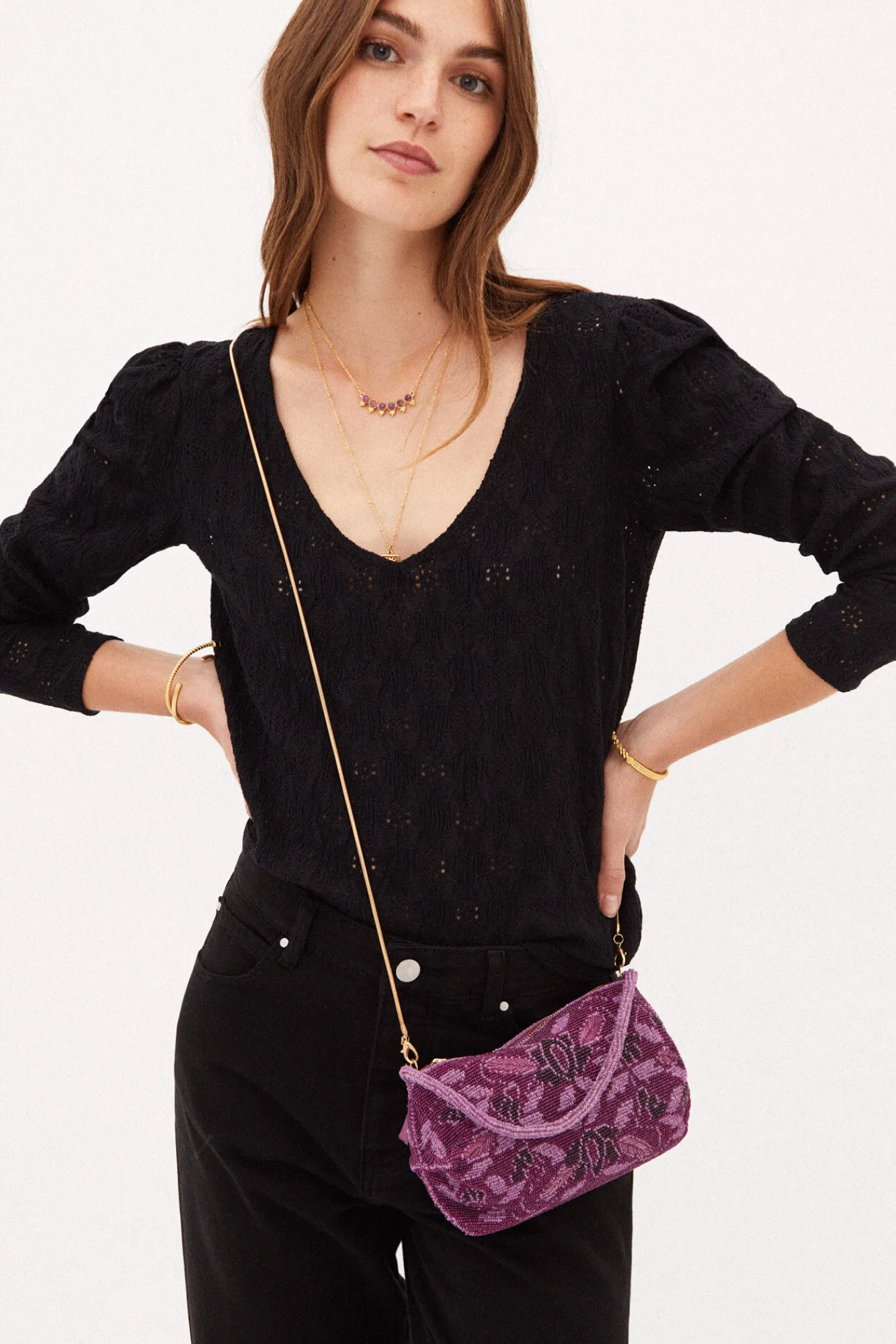 Daniela Camiseta Con Textura^Hoss Intropia Discount