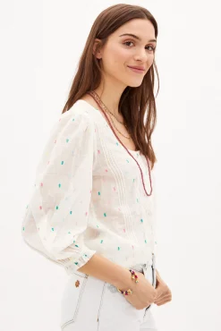Duna Blusa Romantica De Algodon^Hoss Intropia Cheap