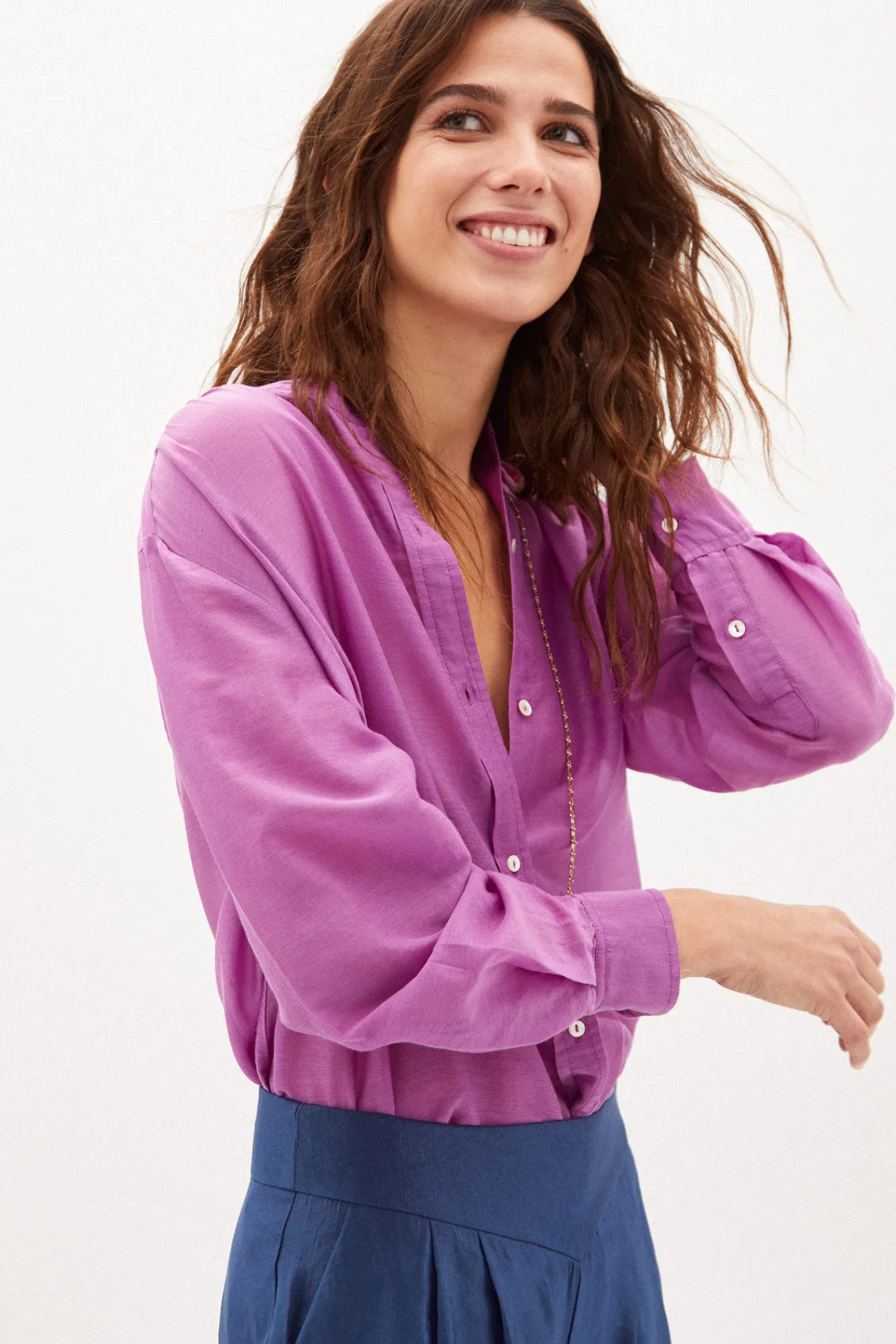 Emma Camisa Fluida Con Seda^Hoss Intropia Discount