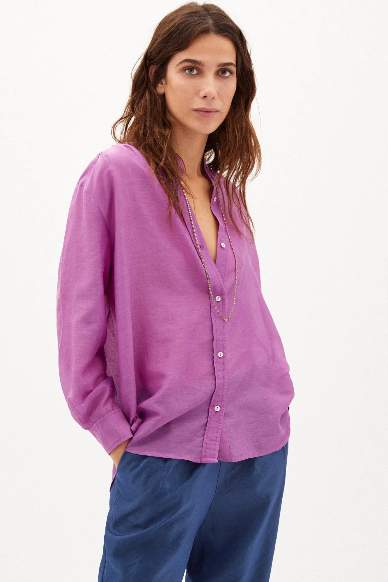 Emma Camisa Fluida Con Seda^Hoss Intropia Discount