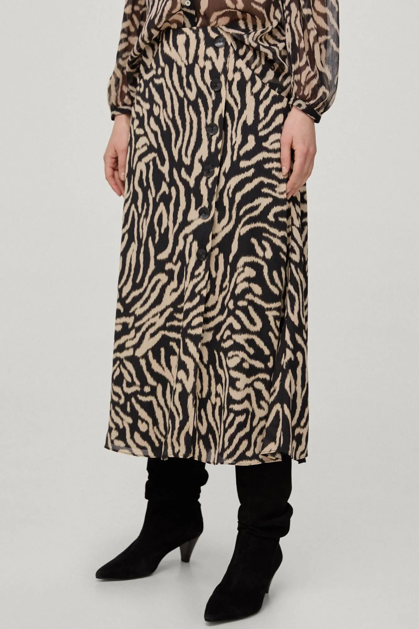 Falda Estampada Cebra^Pedro del Hierro Flash Sale