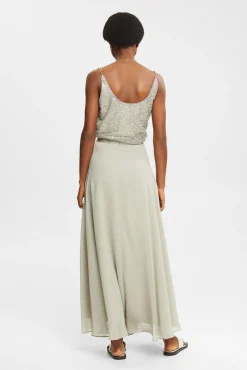 Falda Larga Chiffon Material Sostenible^Esprit Hot
