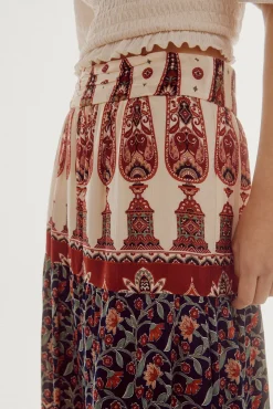 Falda Larga Fluida Estampada^Slowlove Fashion