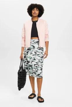 Falda Midi Animal Print Viscosa^Esprit Hot