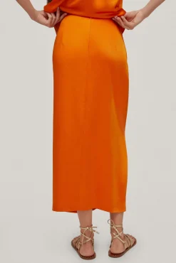 Falda Midi Drapeada^Pedro del Hierro Best
