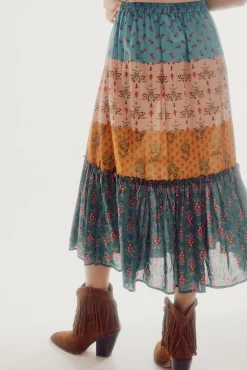 Falda Midi Estampada^Slowlove Cheap