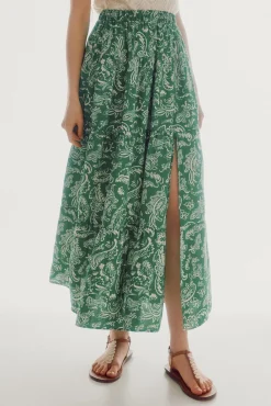 Falda Midi Estampada^Slowlove Best Sale