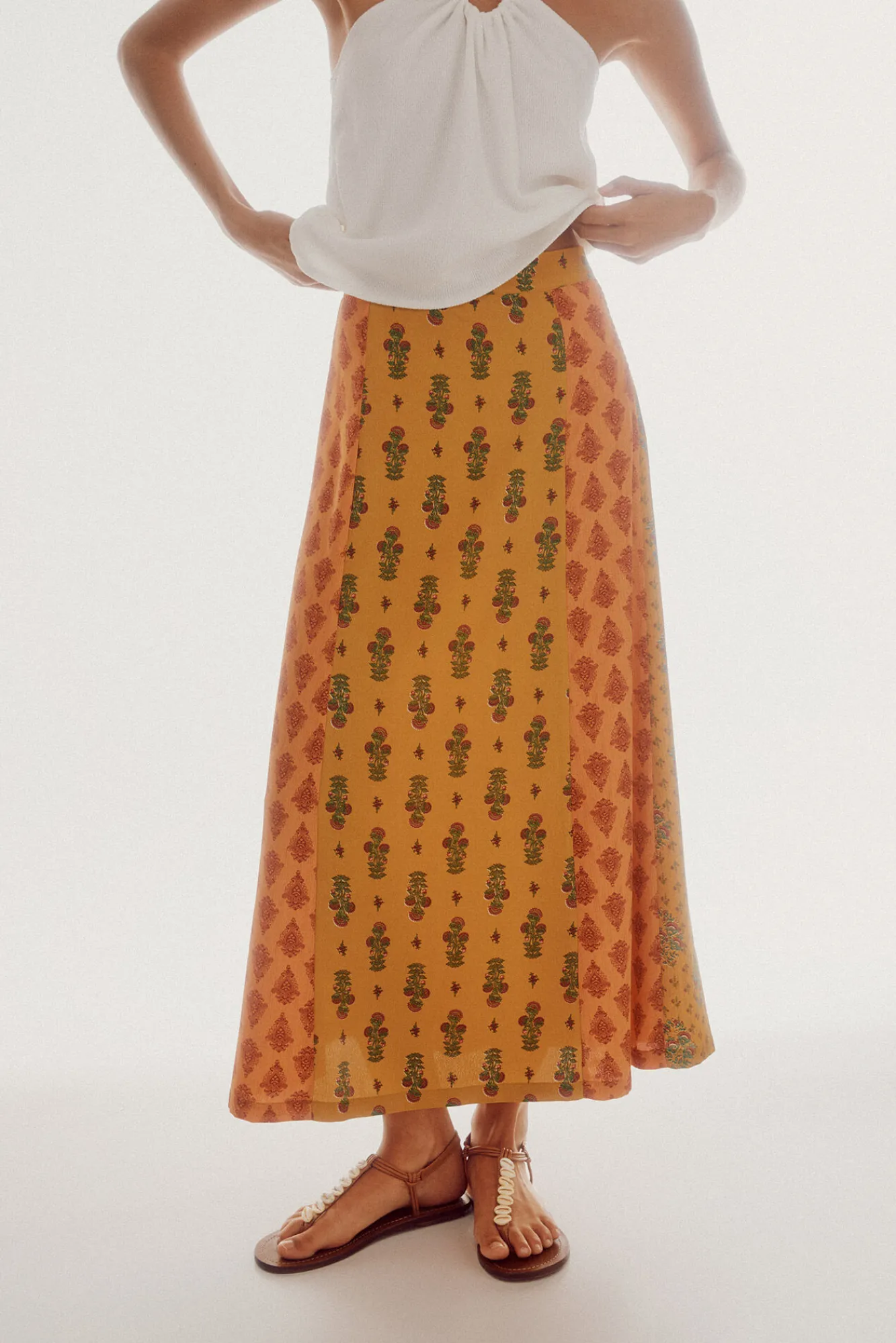 Falda Midi Estampada^Slowlove Fashion