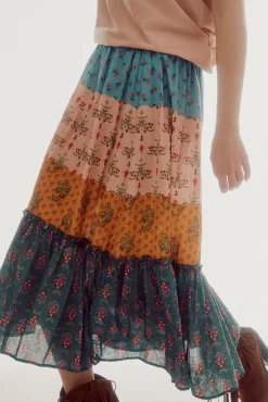 Falda Midi Estampada^Slowlove Cheap
