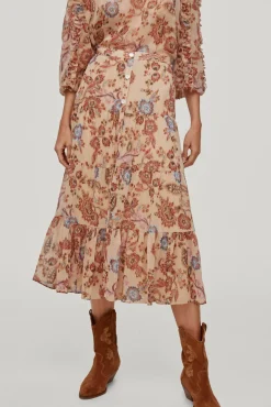 Falda Midi Flores^Pedro del Hierro Fashion
