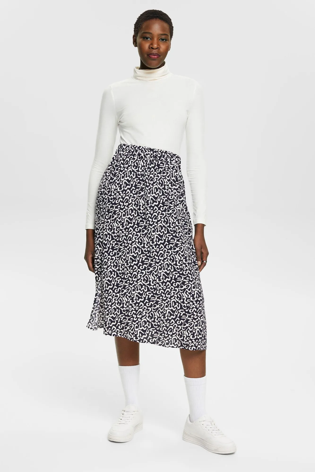 Falda Midi Print Allover Viscosa^Esprit Cheap