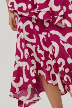Falda Volantes Asimetrica^Pedro del Hierro Cheap