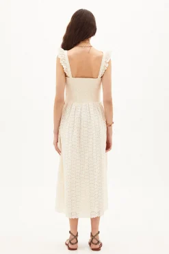 Fatima. Vestido Midi Bordado Suizo^Hoss Intropia Best Sale