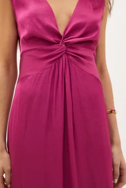 Flora Vestido Midi Satinado^Hoss Intropia Cheap