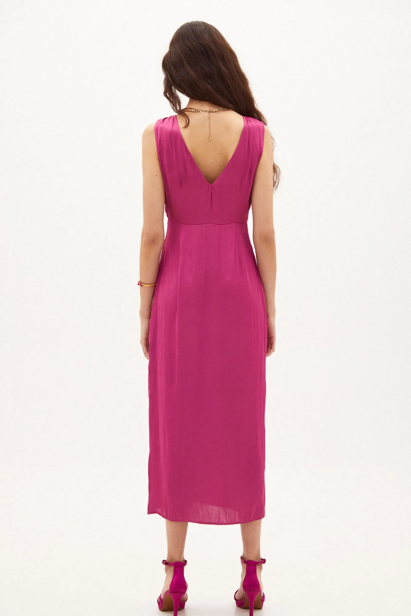 Flora Vestido Midi Satinado^Hoss Intropia Cheap