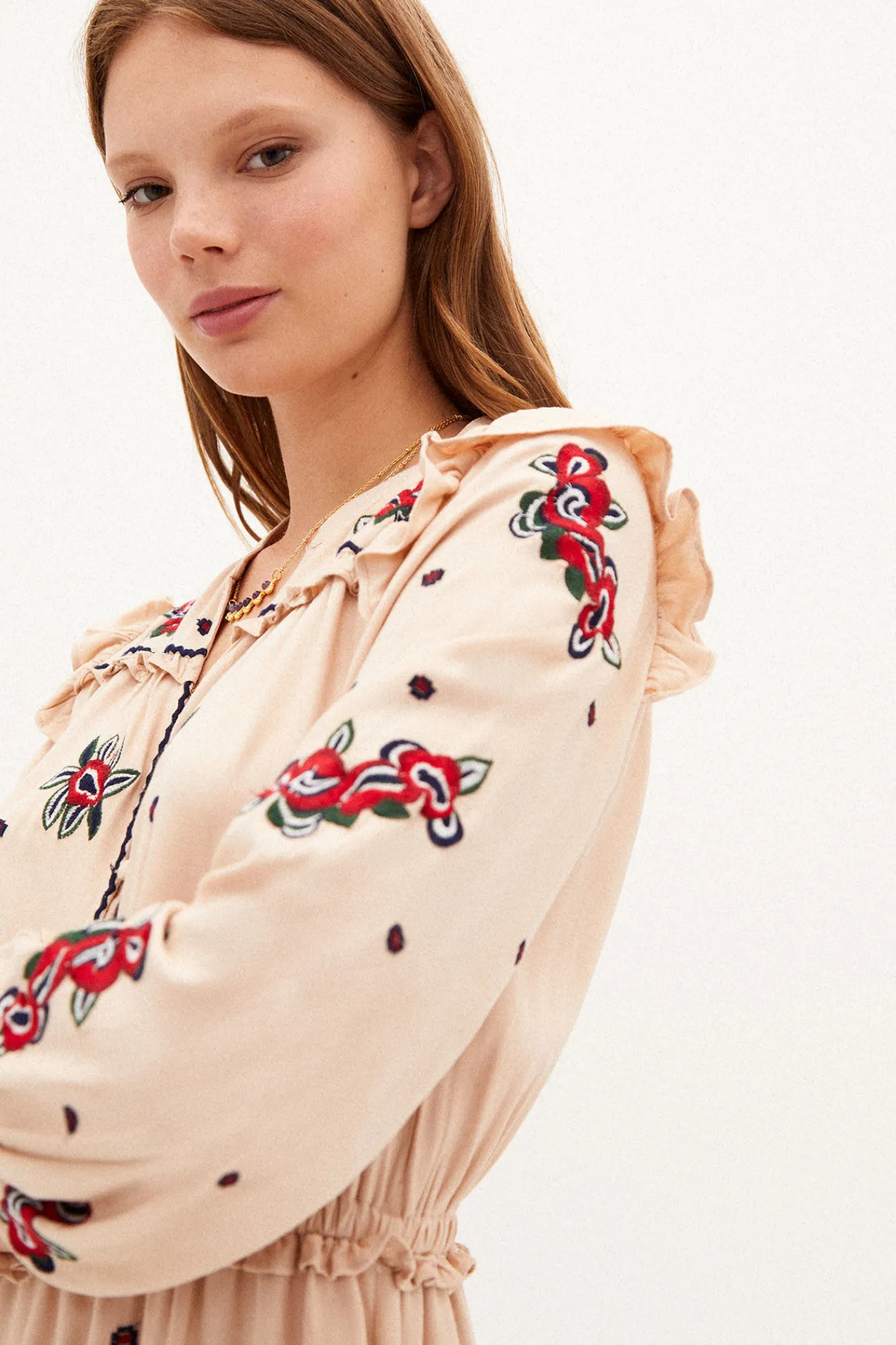 Frida Vestido Midi Bordado^Hoss Intropia Clearance