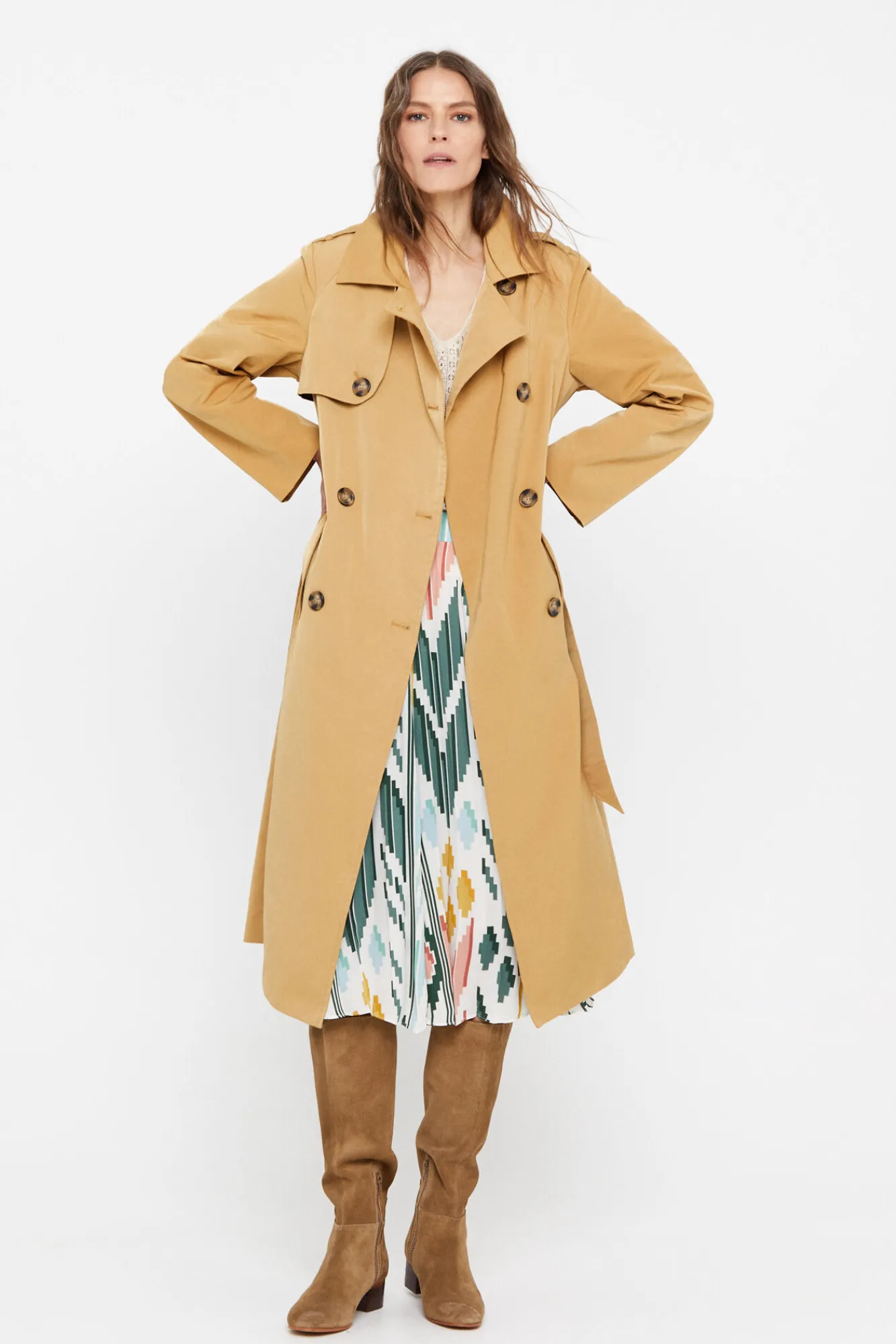 Gabardina Larga Waterrepelent^Cortefiel Store