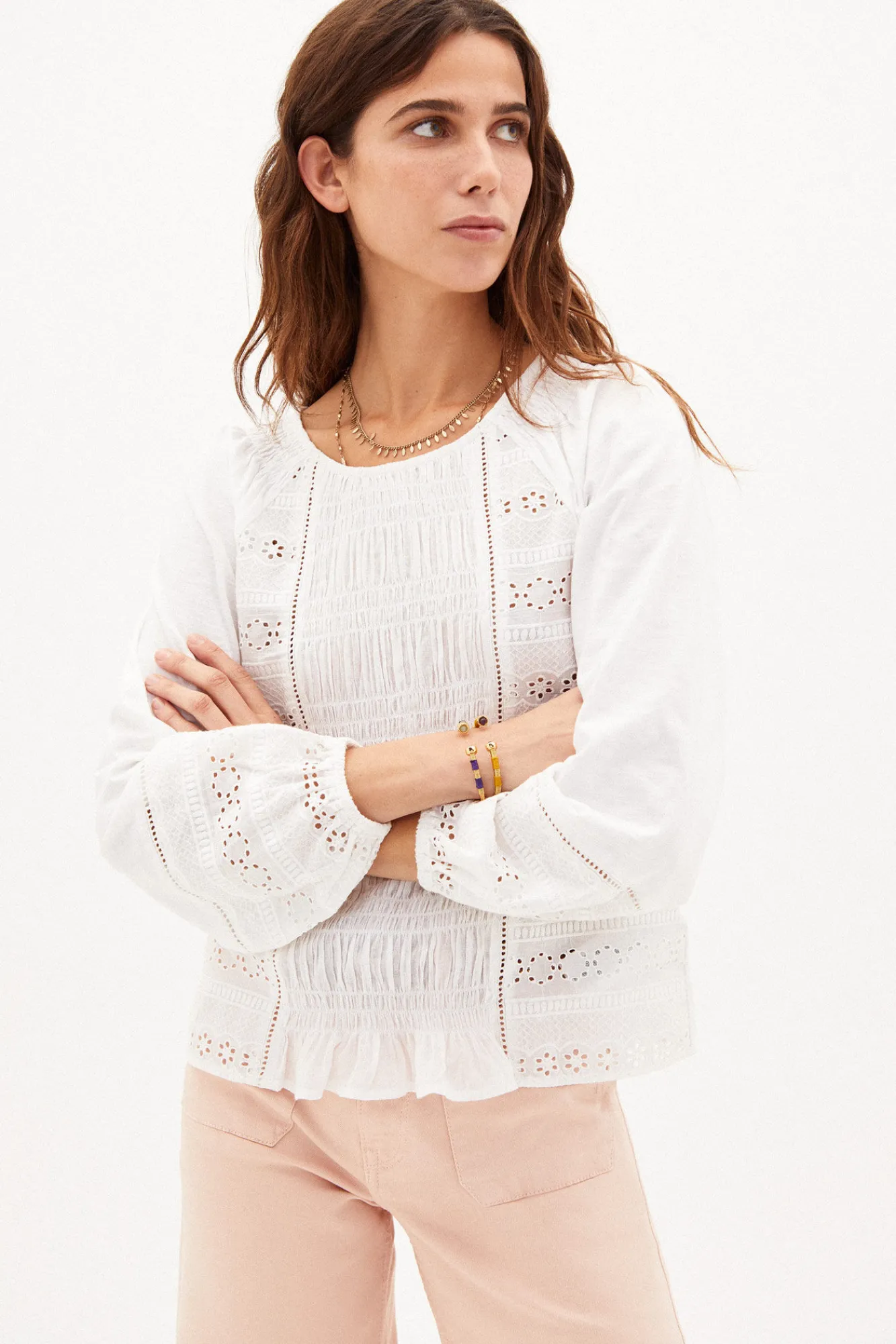 Gabriela Camiseta Romantica Algodon^Hoss Intropia Store