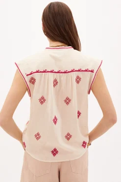 Giselle Blusa De Algodon Bordada^Hoss Intropia Best Sale