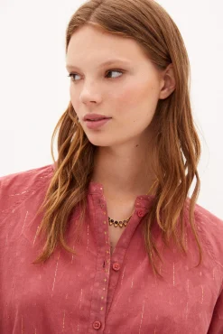Ines Camisa Amplia Con Hilo Metalico^Hoss Intropia Online